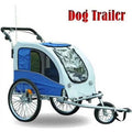 Blue Pet Dog Bike Trailer Stroller Jogger with Suspension Z894