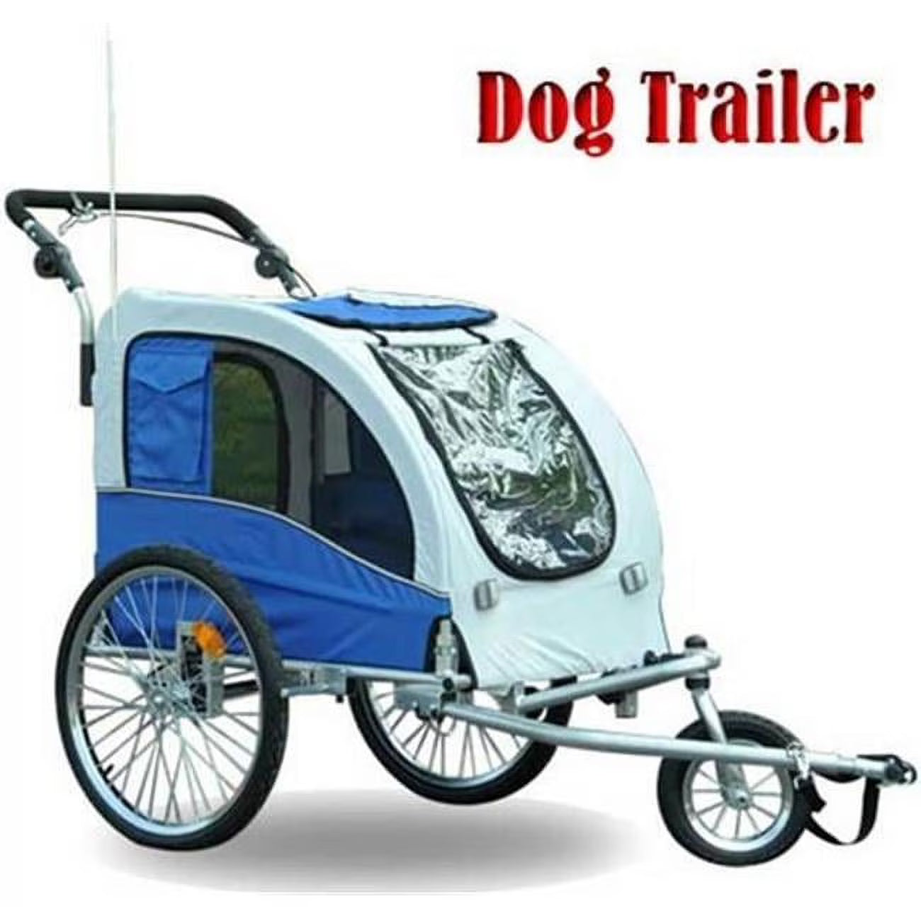 Blue Pet Dog Bike Trailer Stroller Jogger with Suspension Z894