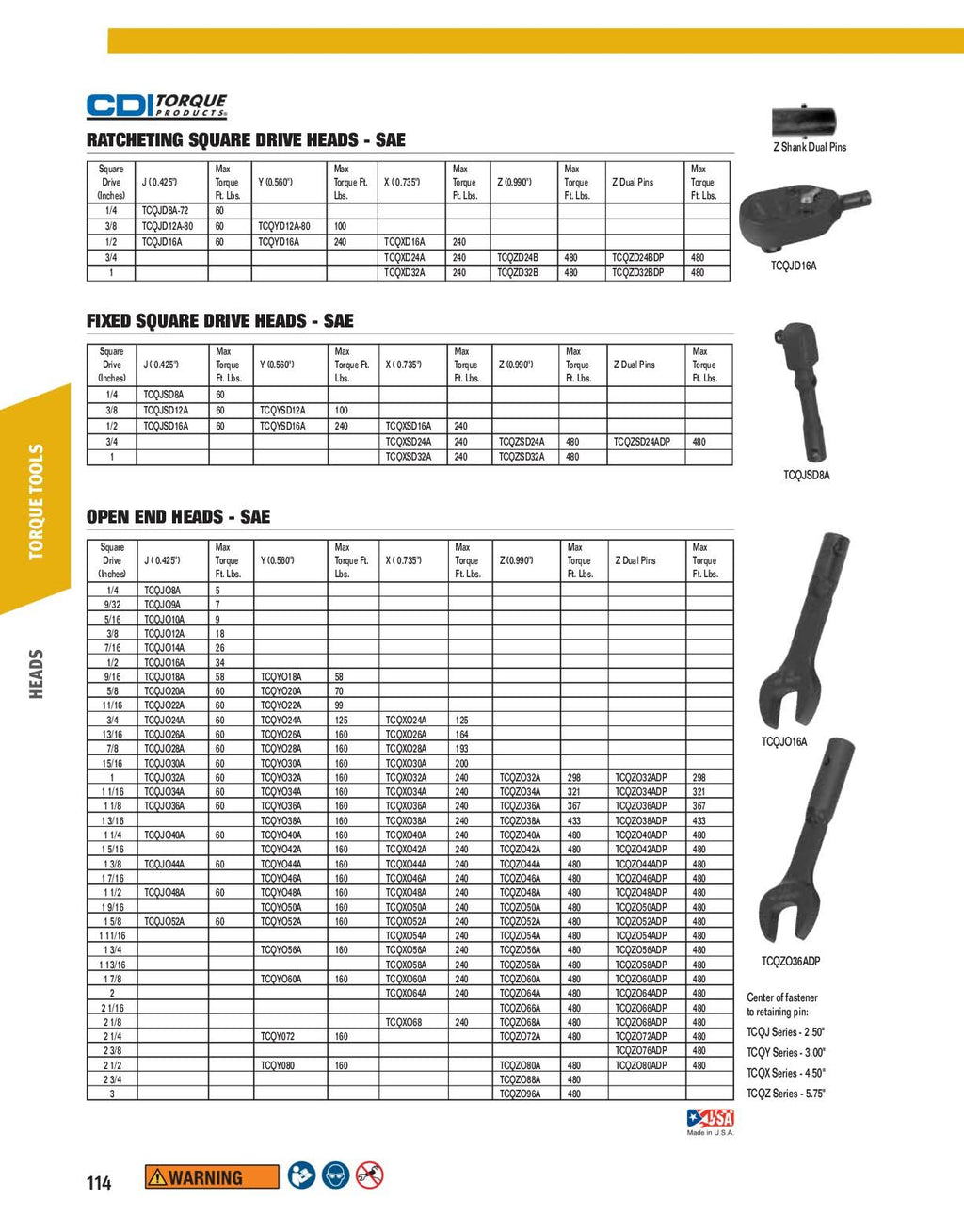 2-1/4-Inch Open End Torque Wrench W486310