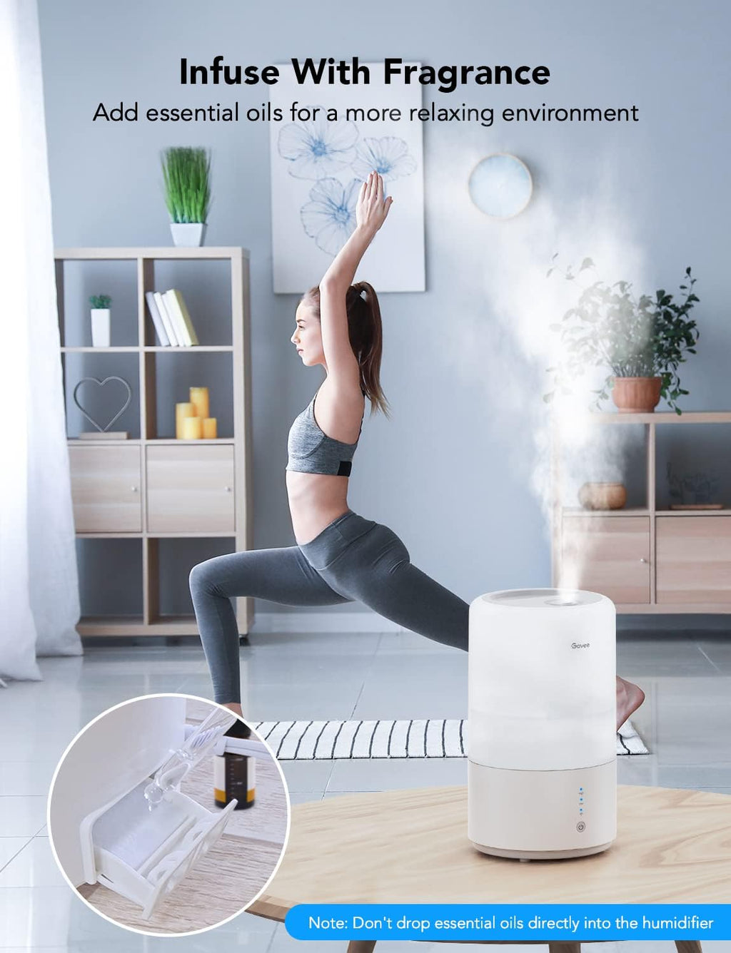 3L Top Fill Cool Mist Humidifier Pack of 2 V790565