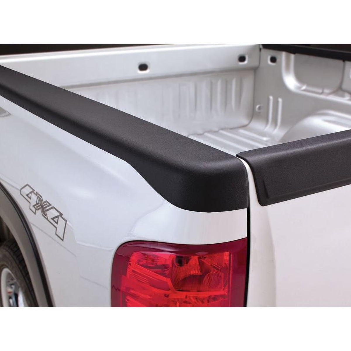 Black Smooth Finish BedRail Caps with Stake Holes, 2-Pc Set M2475
