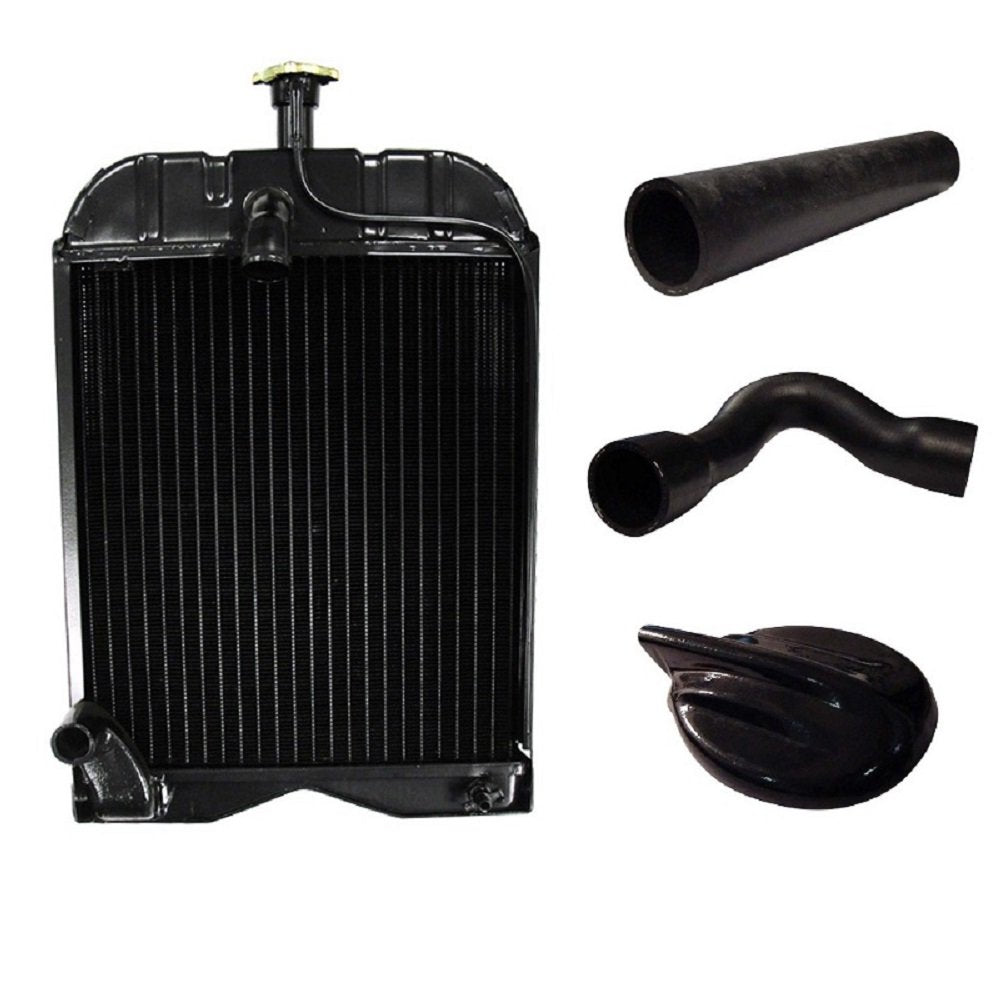 Radiator with Styled Cap and Upper Lower Hose Kit J1170