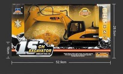 Die-Cast 15 Channel Remote Control Excavator Tractor Toy with Lights H235