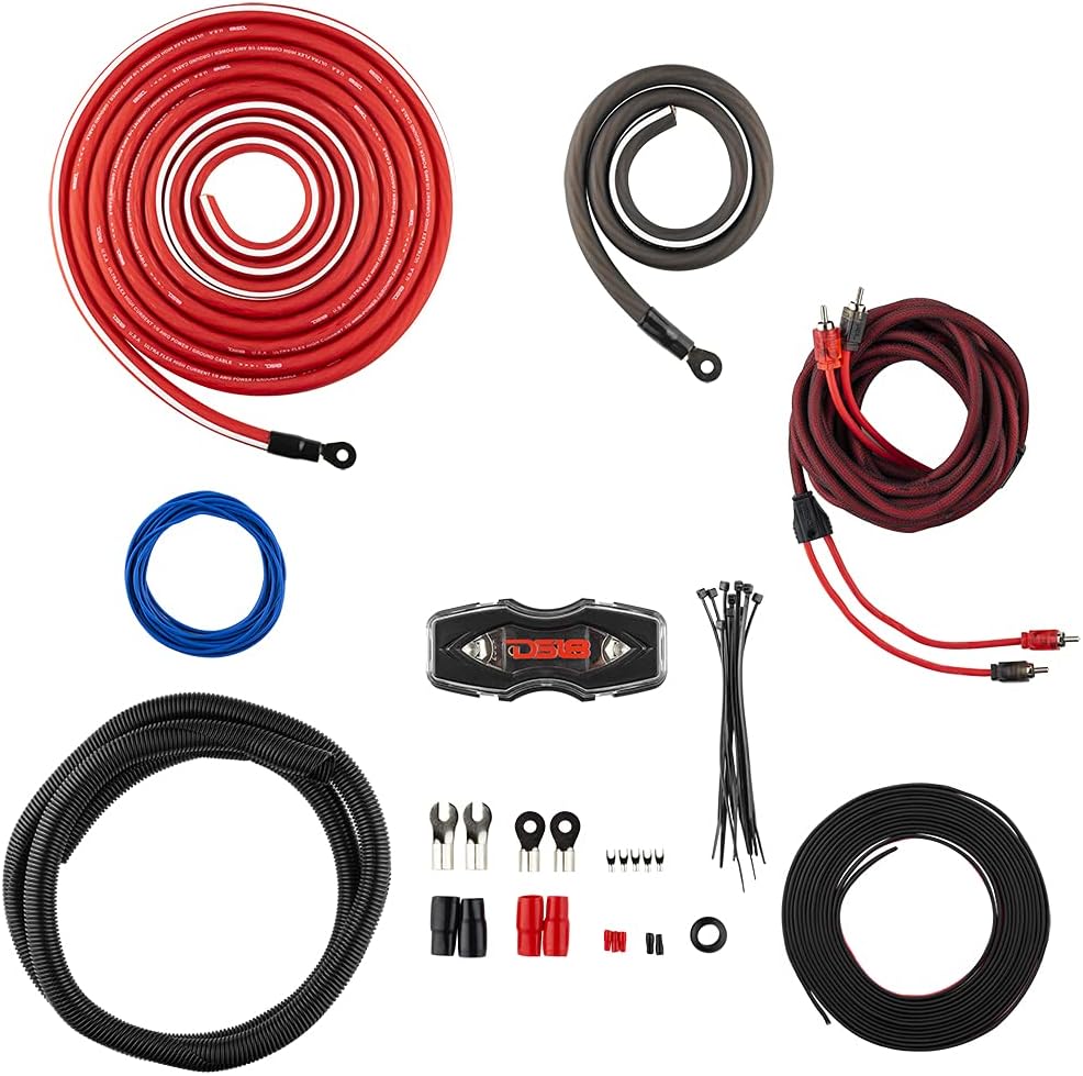 0 Gauge 3000 W Amp Kit Wiring Cables R39827