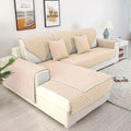 Grey L-Shaped Sectional Couch Cover Furniture Protector H2332