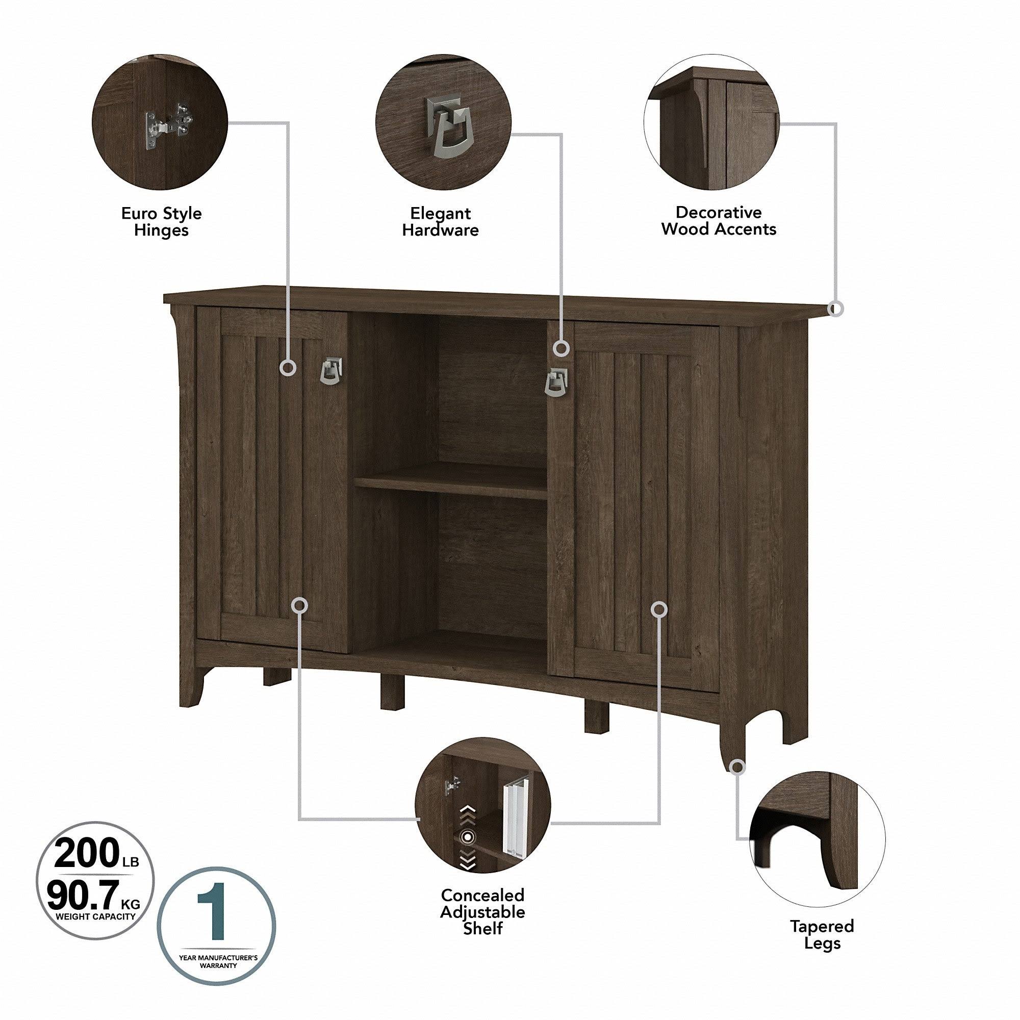 Ash Brown Accent Storage Cabinet with Doors D927