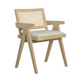 Whitewashed Armchair with Seat Pad U255