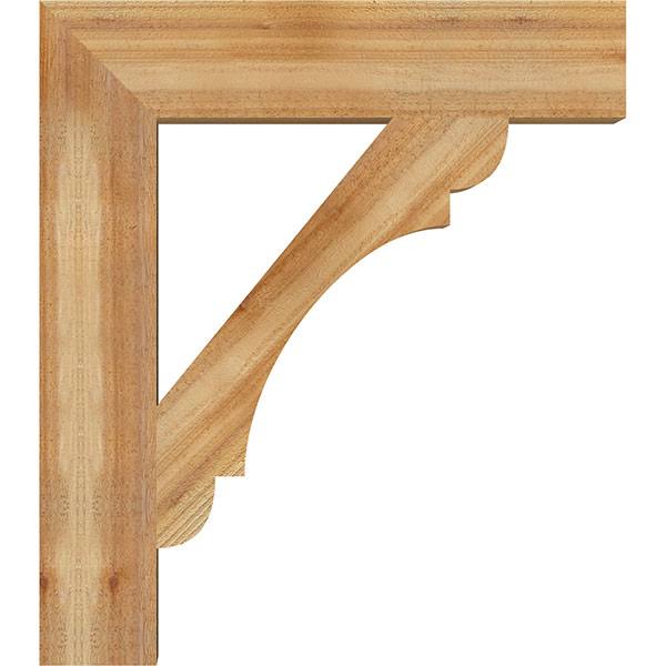 6x22W x 30x22D x 34x22H Olympic Block Rough Sawn Bracket, Western Red Cedar W863