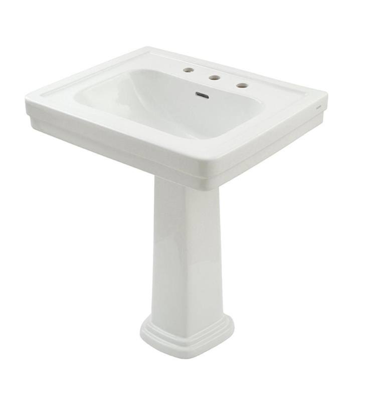 Sedona Beige Pedestal Lavatory Sink Only Single Hole B92569