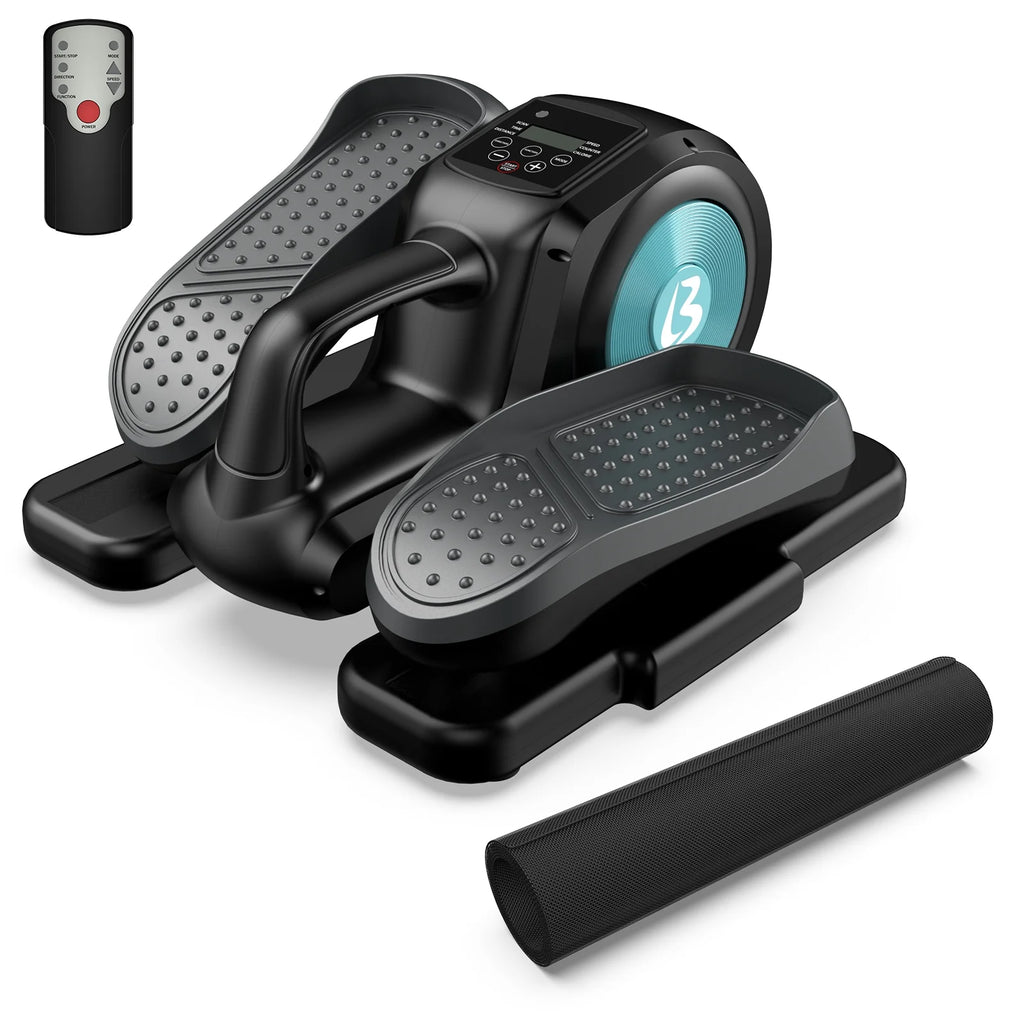 Under Desk Magnetic Elliptical Trainer with LCD Monitor Black F537