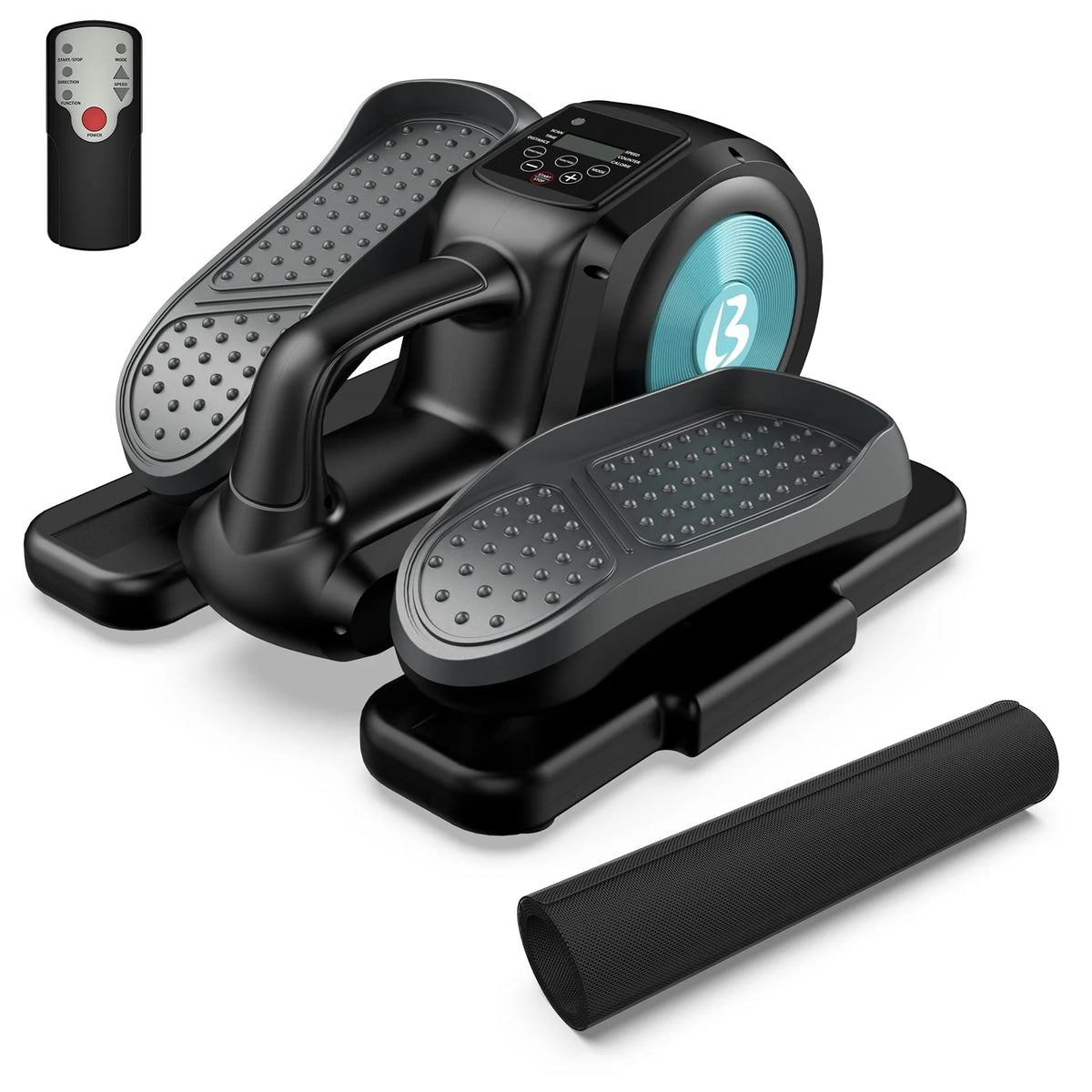 Under Desk Magnetic Elliptical Trainer with LCD Monitor Black F537