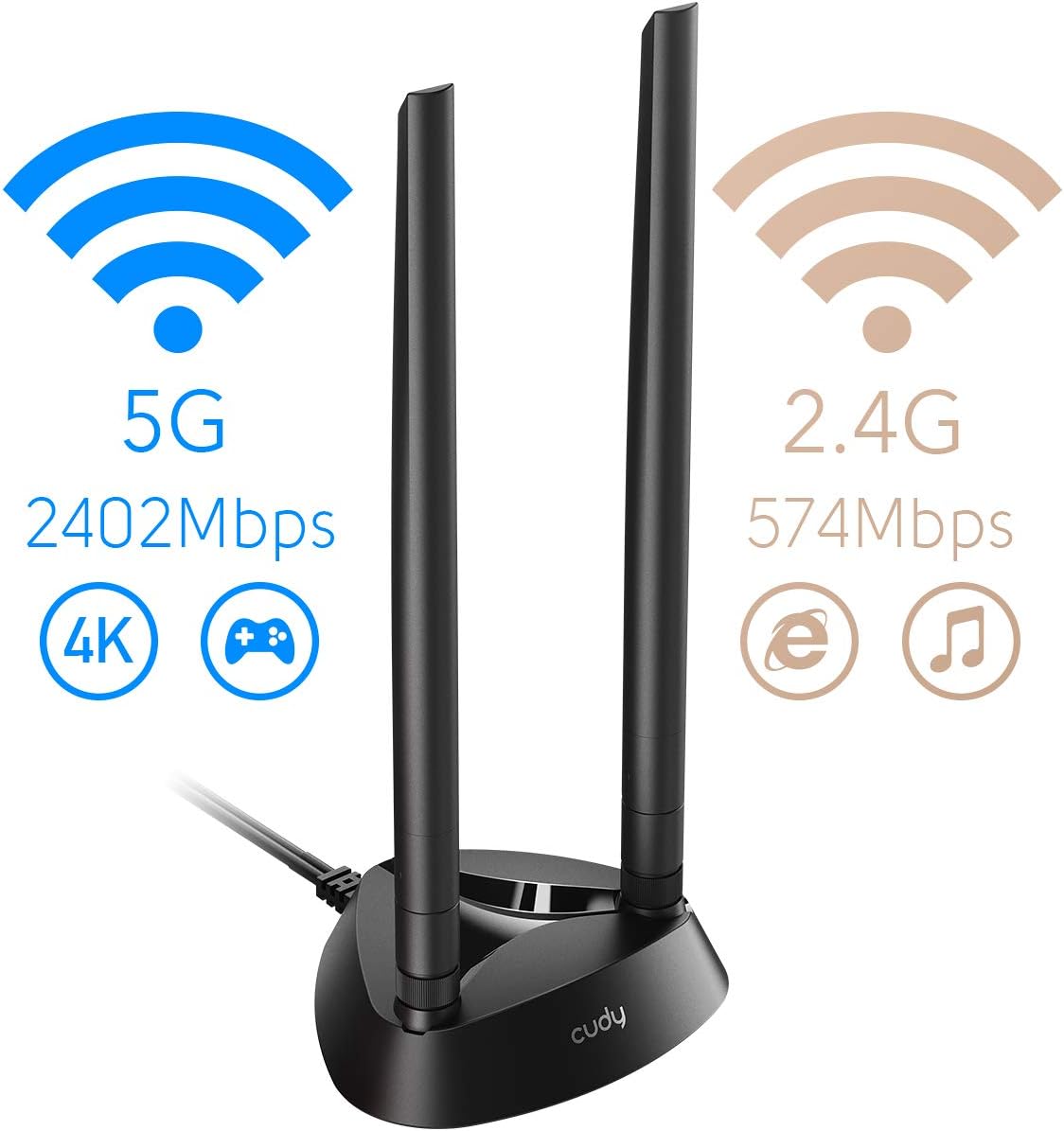 AX5400 WiFi 6 PCIe Card with Bluetooth 5.0 T5762