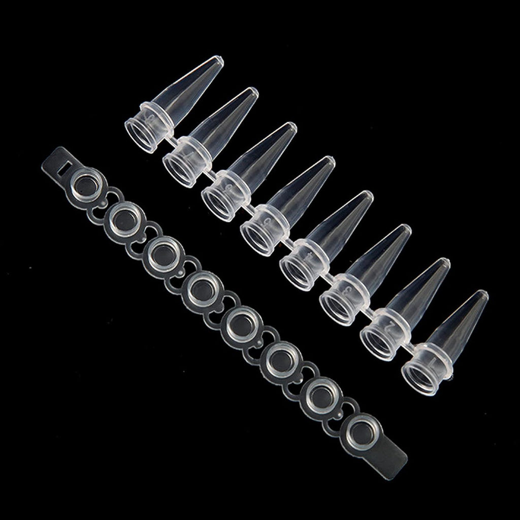 PCR 0.2ml Thin Wall Flat Cap Strip of 8 Tubes, Pack of 125 T82300