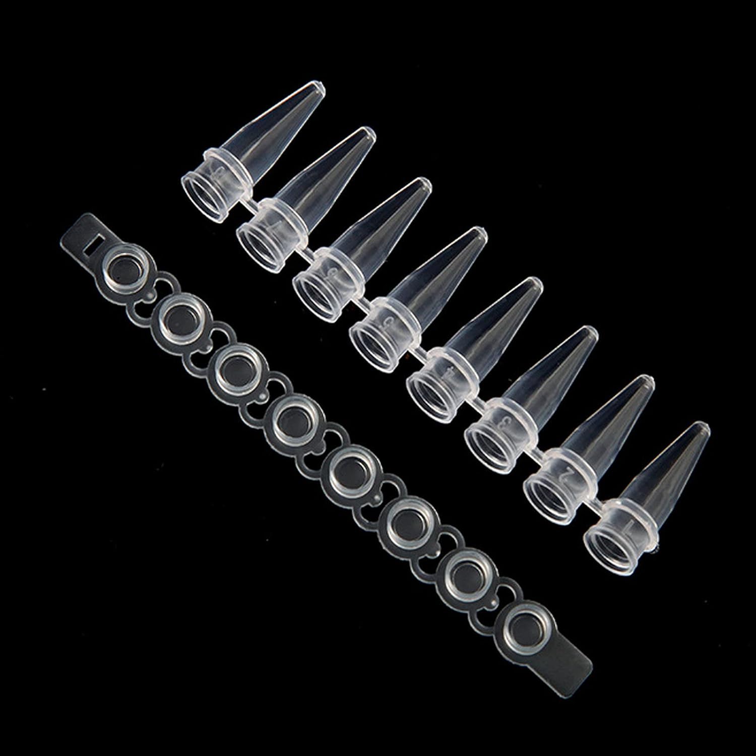 PCR 0.2ml Thin Wall Flat Cap Strip of 8 Tubes, Pack of 125 T82300