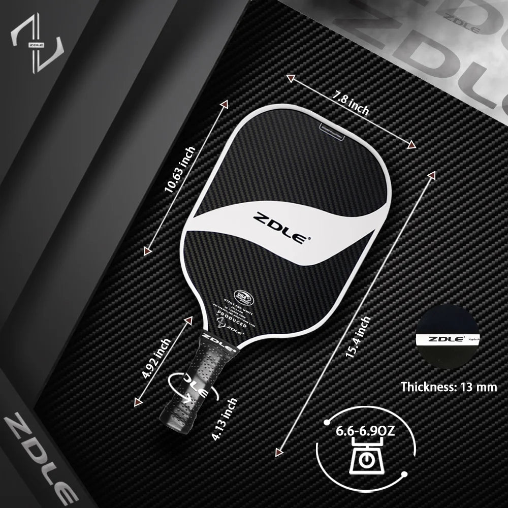 Graphite Pickleball Paddle Set with 3K Carbon Fiber Polymer Honeycomb Core R57450
