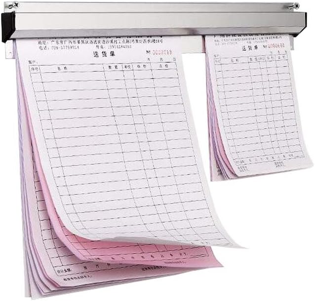 3-Pack Aluminium Bill Holder Slide Check Rack H518950