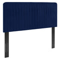 Navy Performance Velvet King/California King Headboard I3034
