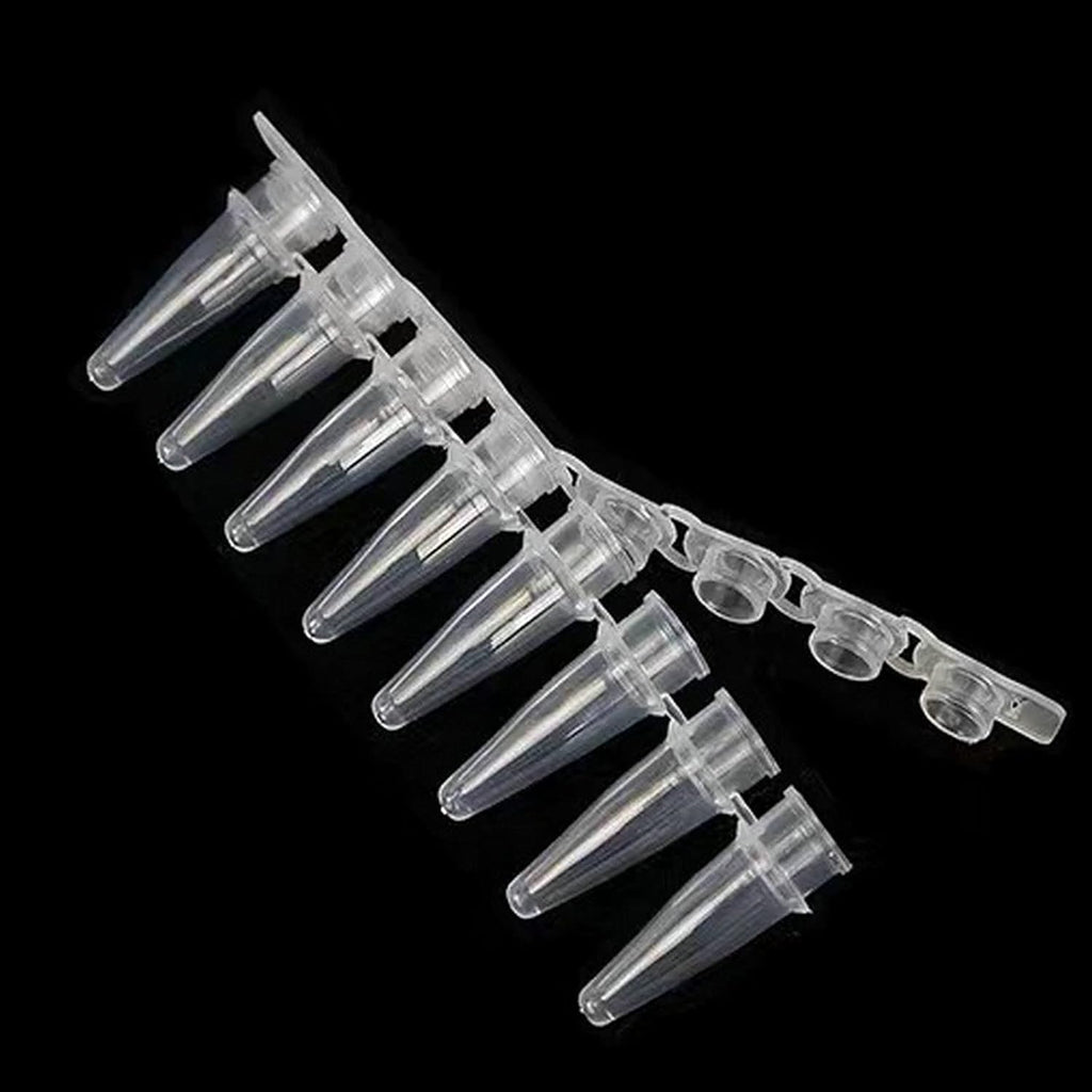 PCR 0.2ml Thin Wall Flat Cap Strip of 8 Tubes, Pack of 125 T82300