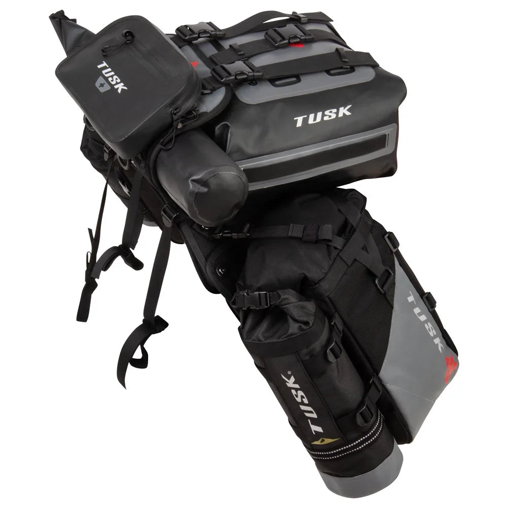 Rackless Luggage System with Small Dry Duffel and Large Bottle Holders For Suzuki V-Strom 1000 P662055