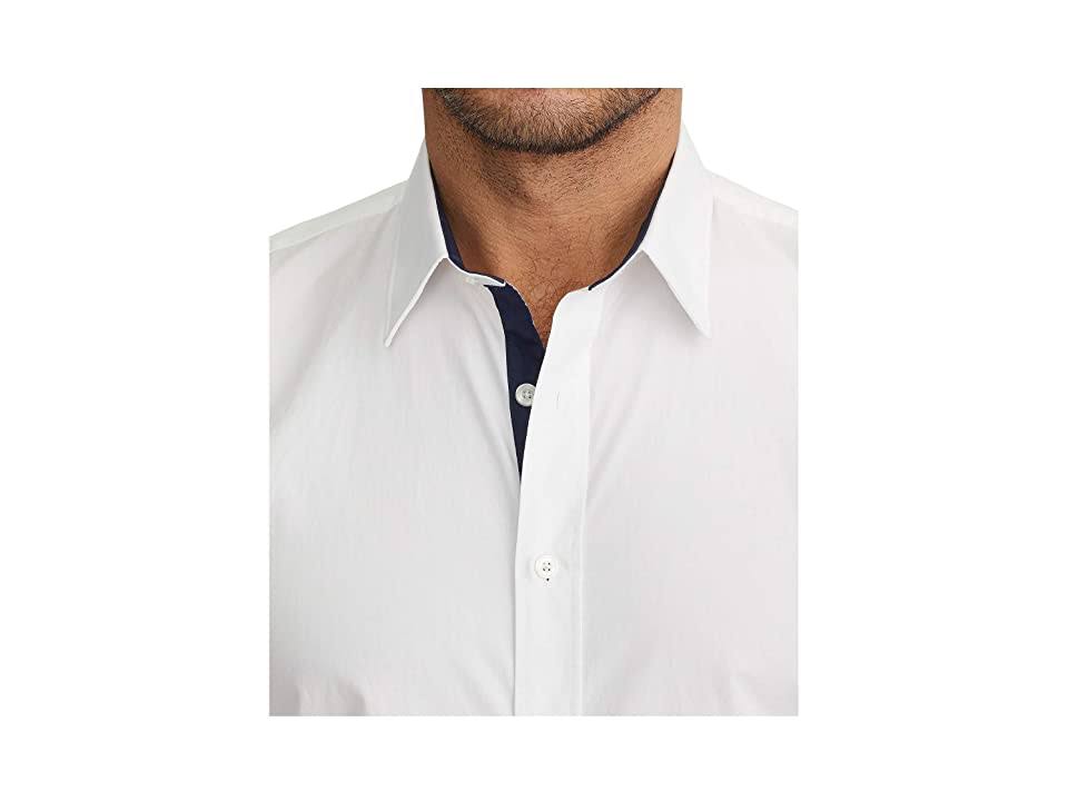 White Wrinkle Free Relaxed Fit Shirt V2070