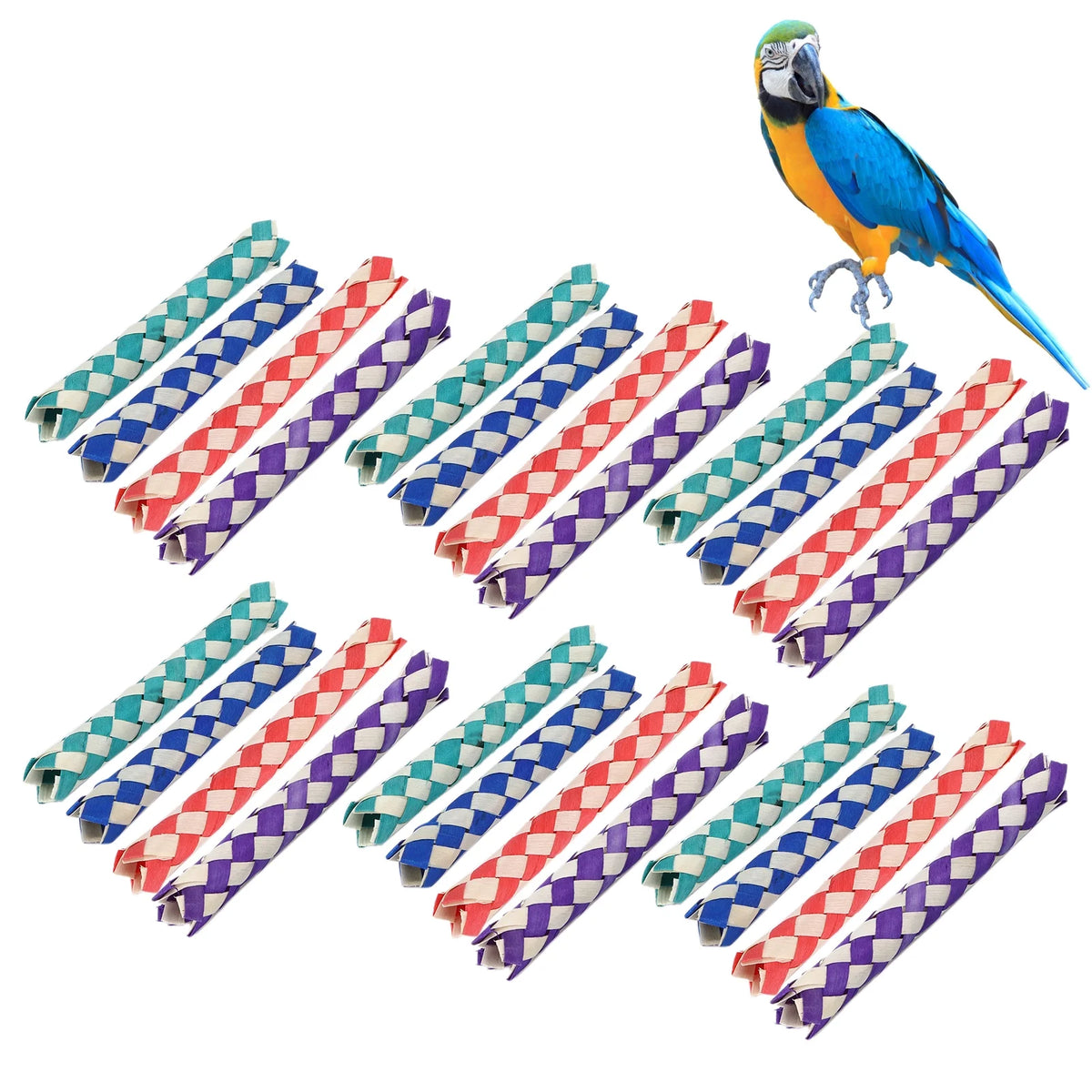 24 Finger Traps Bird Chewing Toys A3225