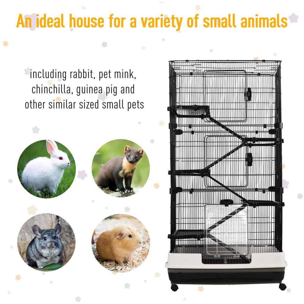 5-Tier Rolling Small Animal Rabbit Cage S901