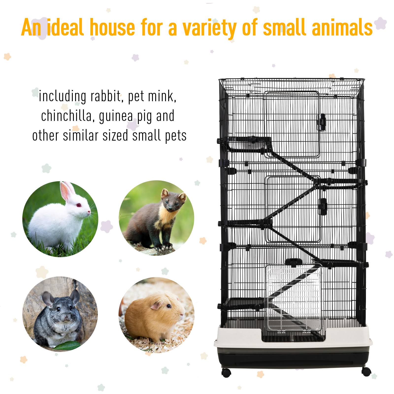 5-Tier Rolling Small Animal Rabbit Cage S901