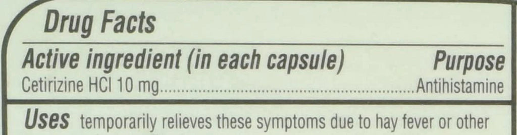 Allergy 10 mg Liquid Gels 40 Liquid Gels V5833