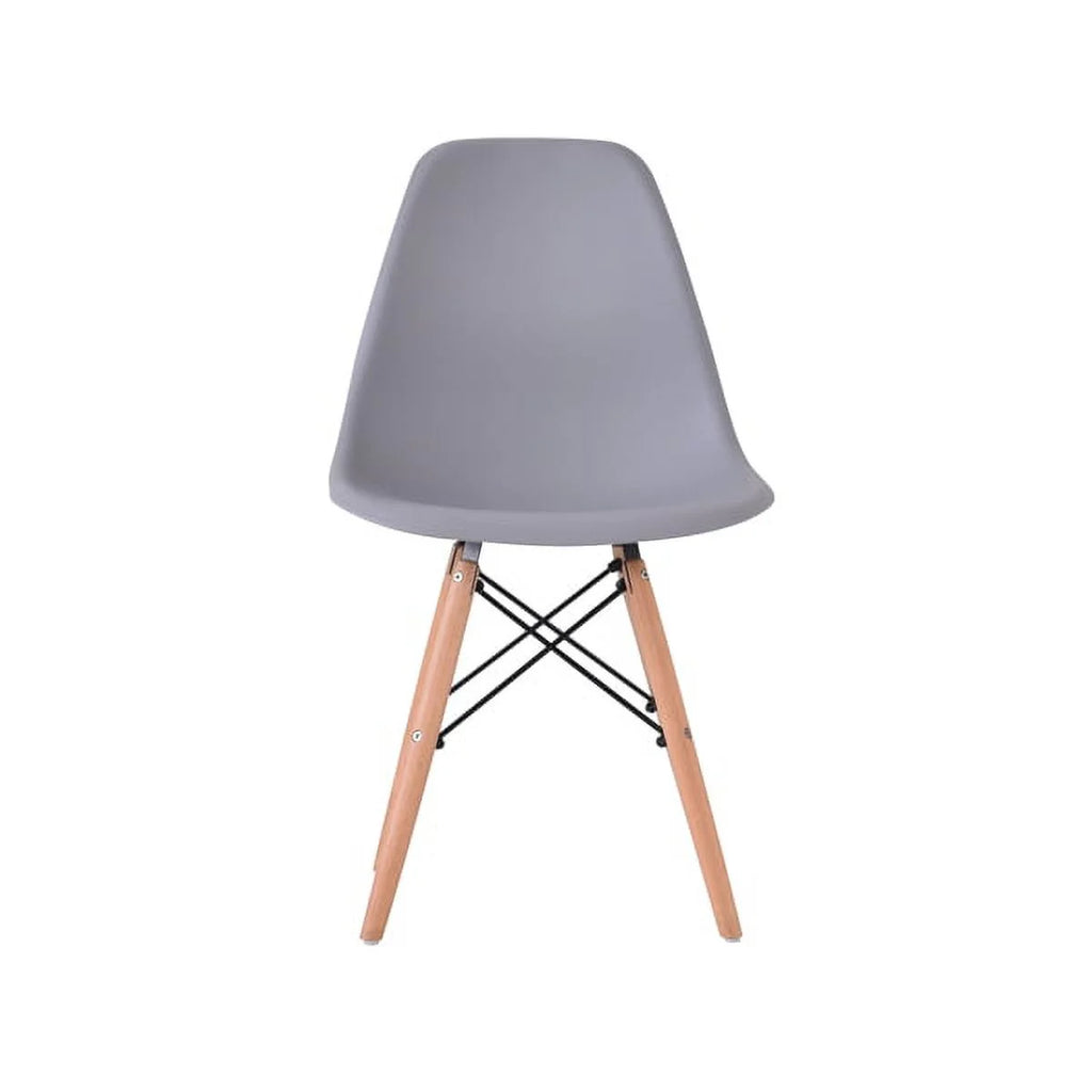 Gray Set of 4 Beech Wood Dining Chairs G5368