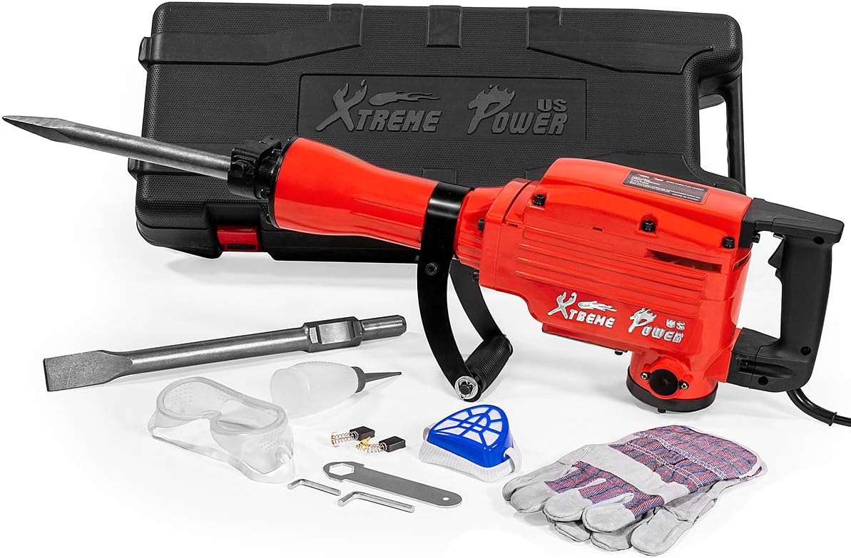 2200Watt Electric Demolition Jack Hammer Concrete Breaker with Case W13400