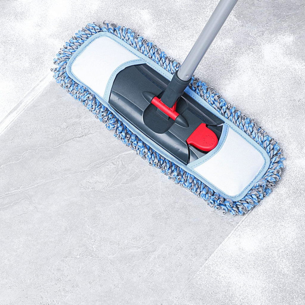 Microfiber Dust Mop Flat Mop for Tile Floor Marble Cleaning Z56782