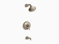 Vibrant Brushed Bronze Bath and Shower Faucet Trim S669385