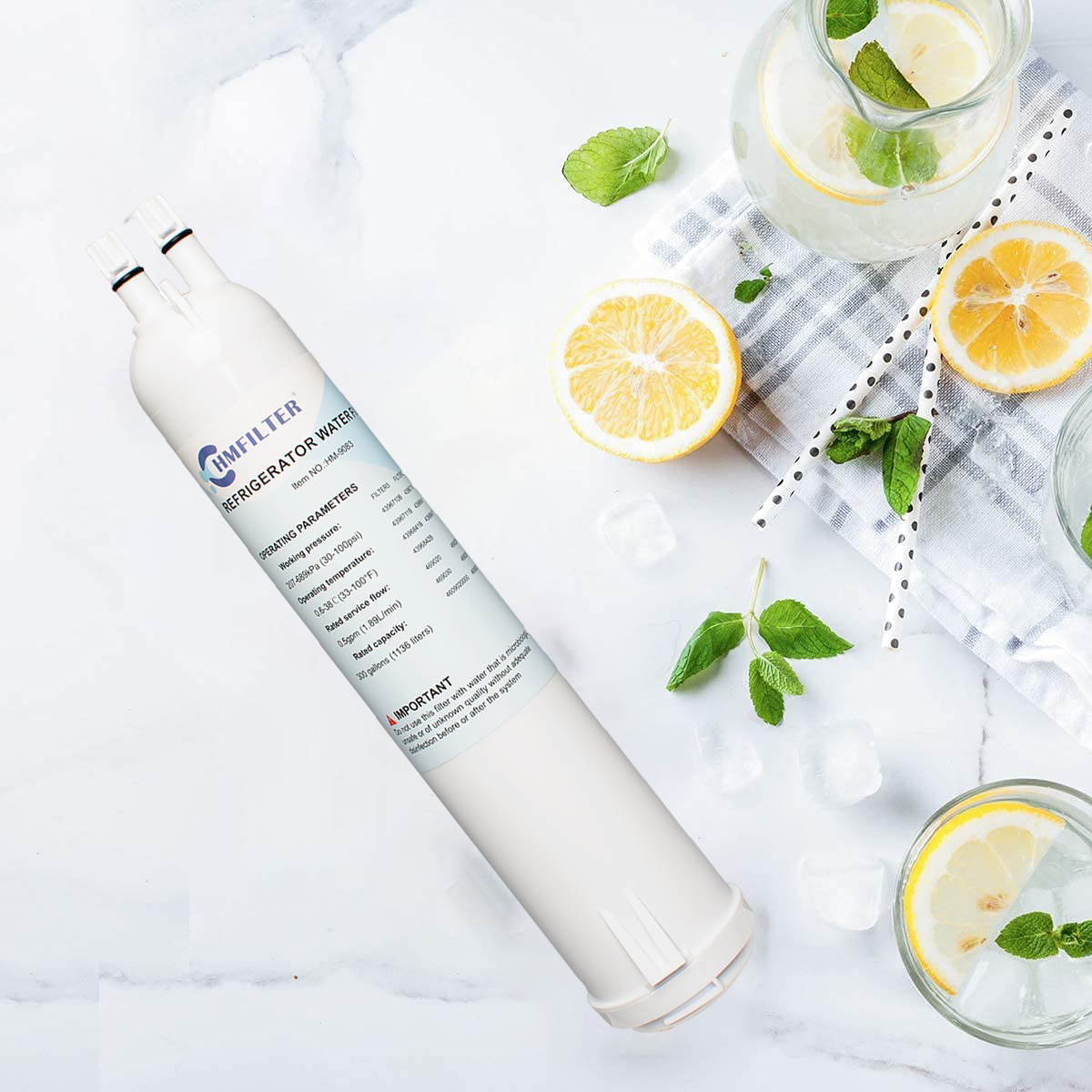 3 Packs Refrigerator Water Filter H90666