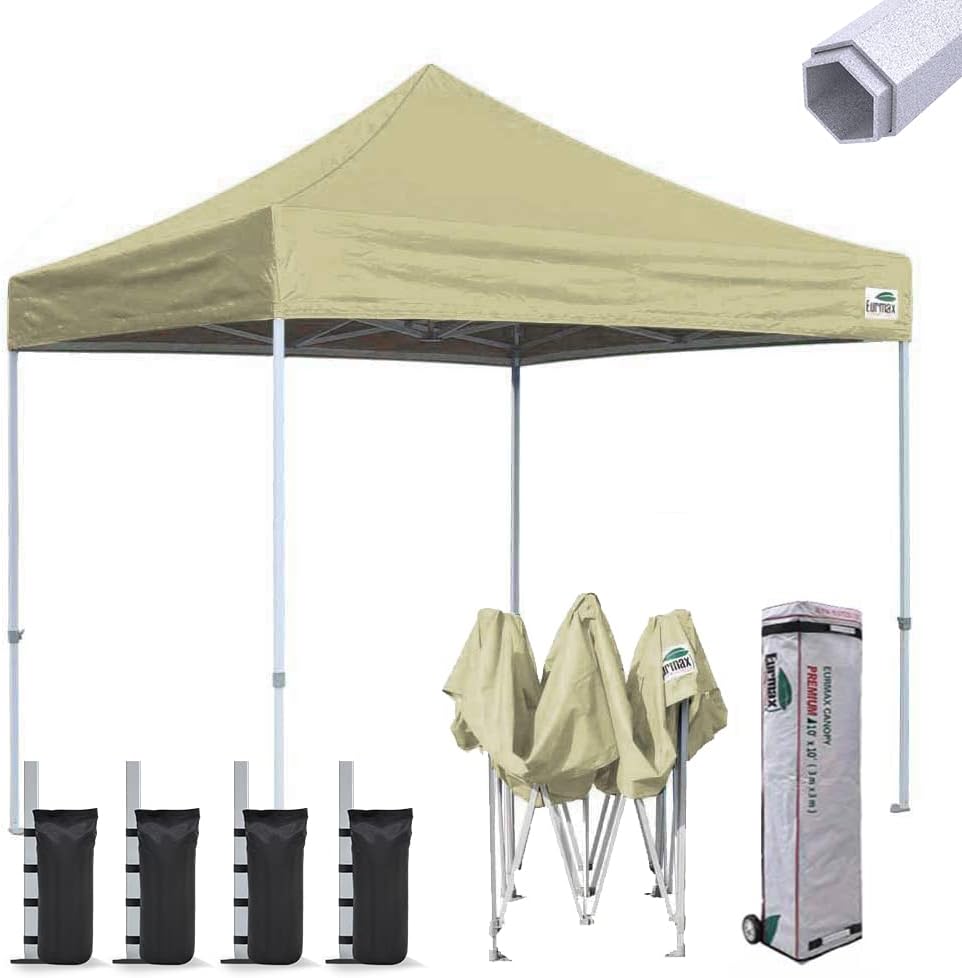 10'x10' Pop-up Canopy Tent with Heavy Duty Wheeled Carry Bag H25054