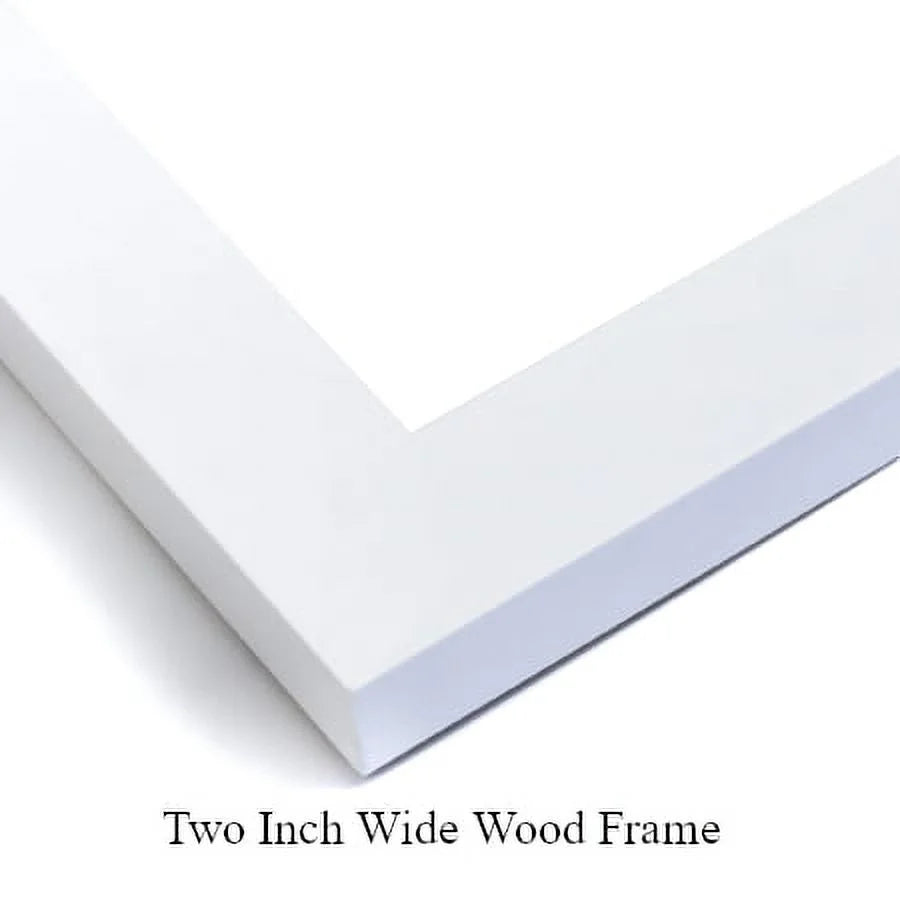 White Modern Wood Framed Museum Art Print C6355