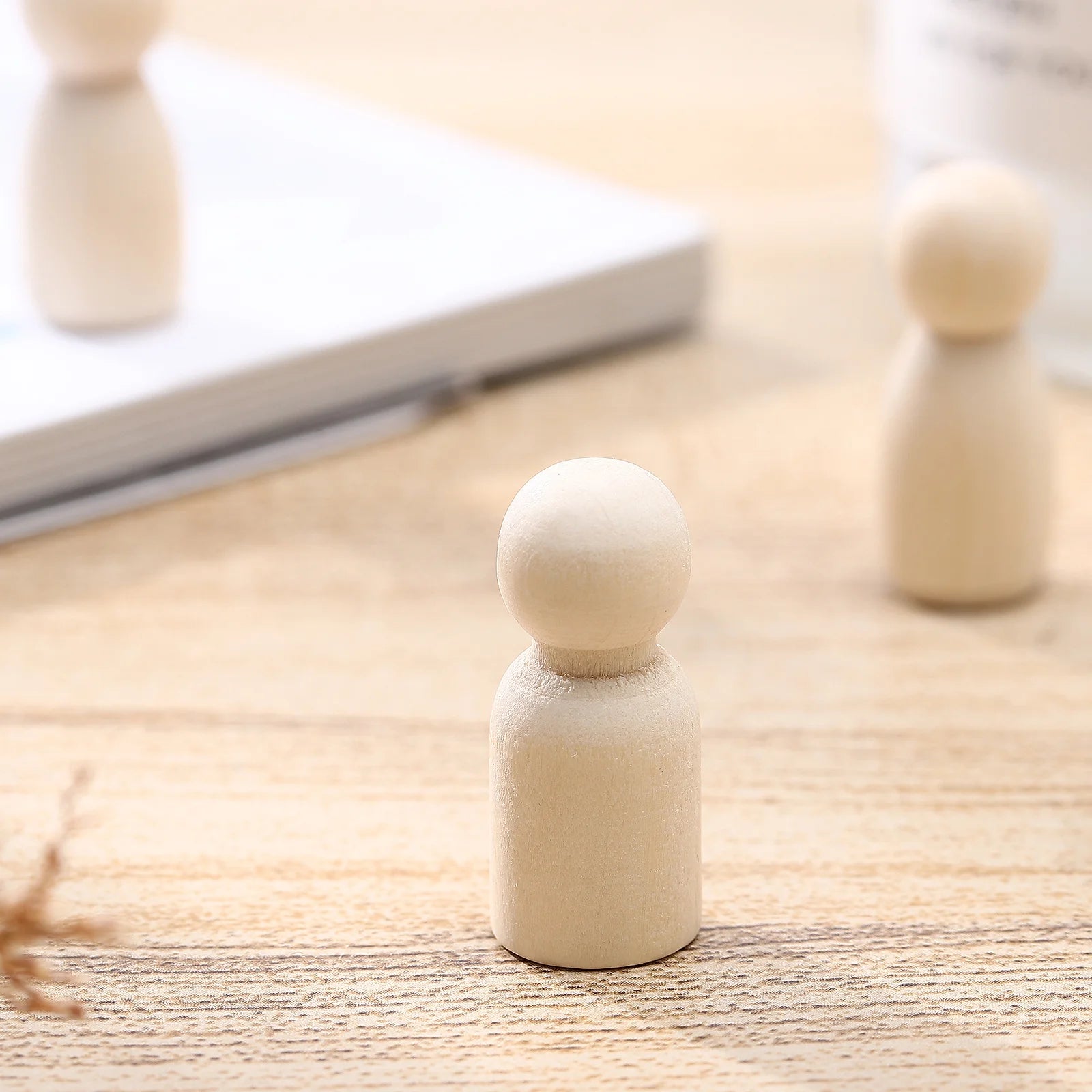 50pcs Unfinished Wooden Peg Dolls S690279