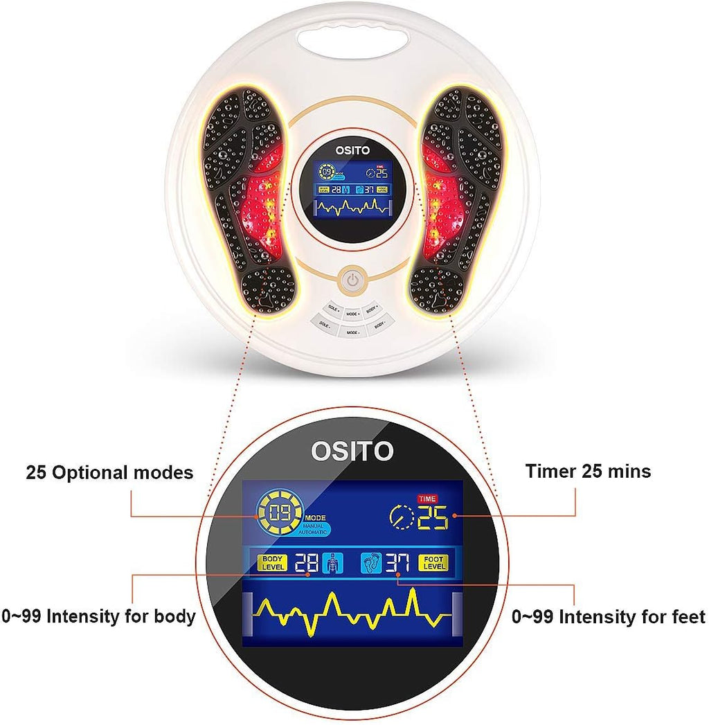 Foot and Leg Massager with 4 Electrode Pads G34251