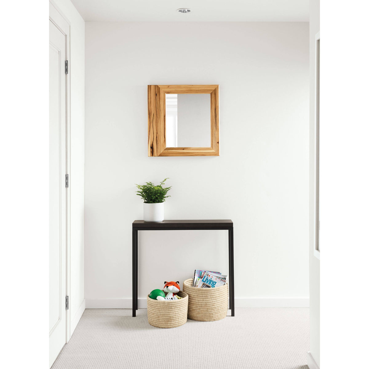 White Parsons Console Table with Quartz Top G39491