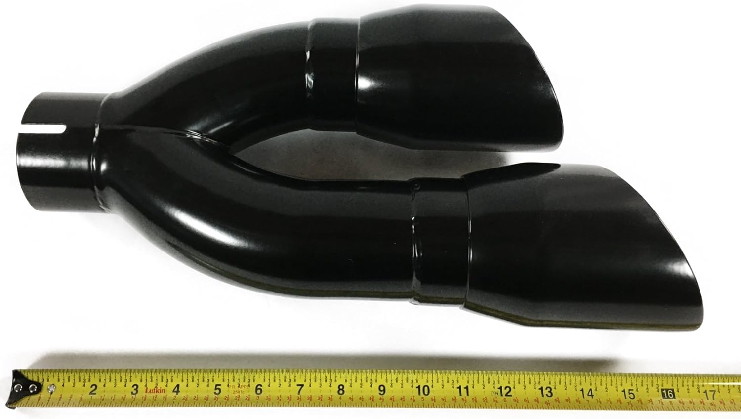 Black Stainless Dual Slant Angle Exhaust Tip G684