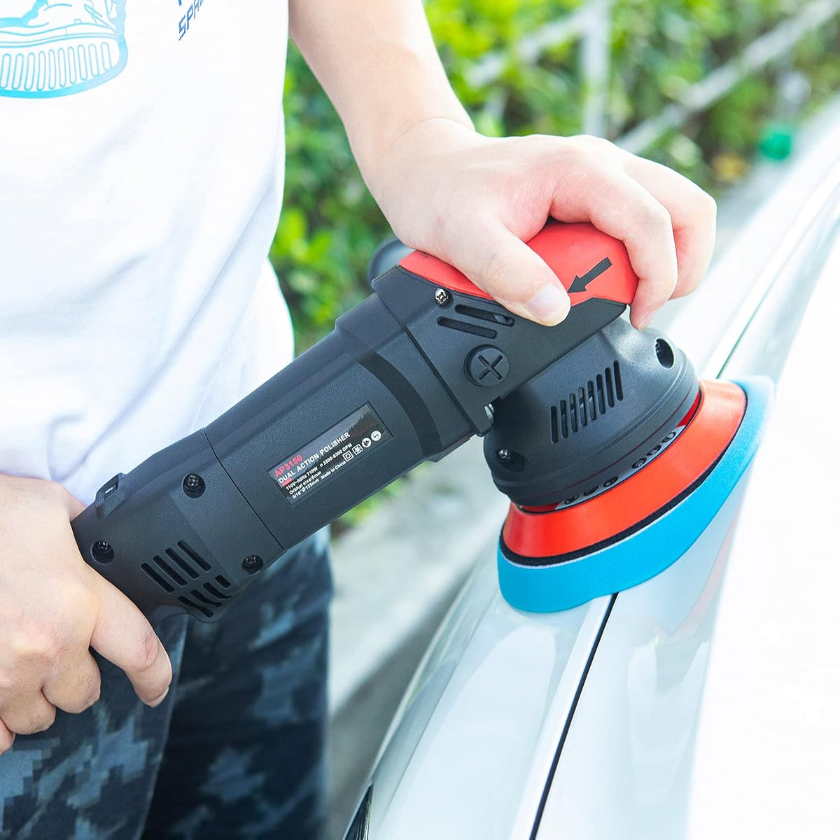 5 inch Dual Action Random Orbital Car Polisher with 9pcs Detailing kit W116591