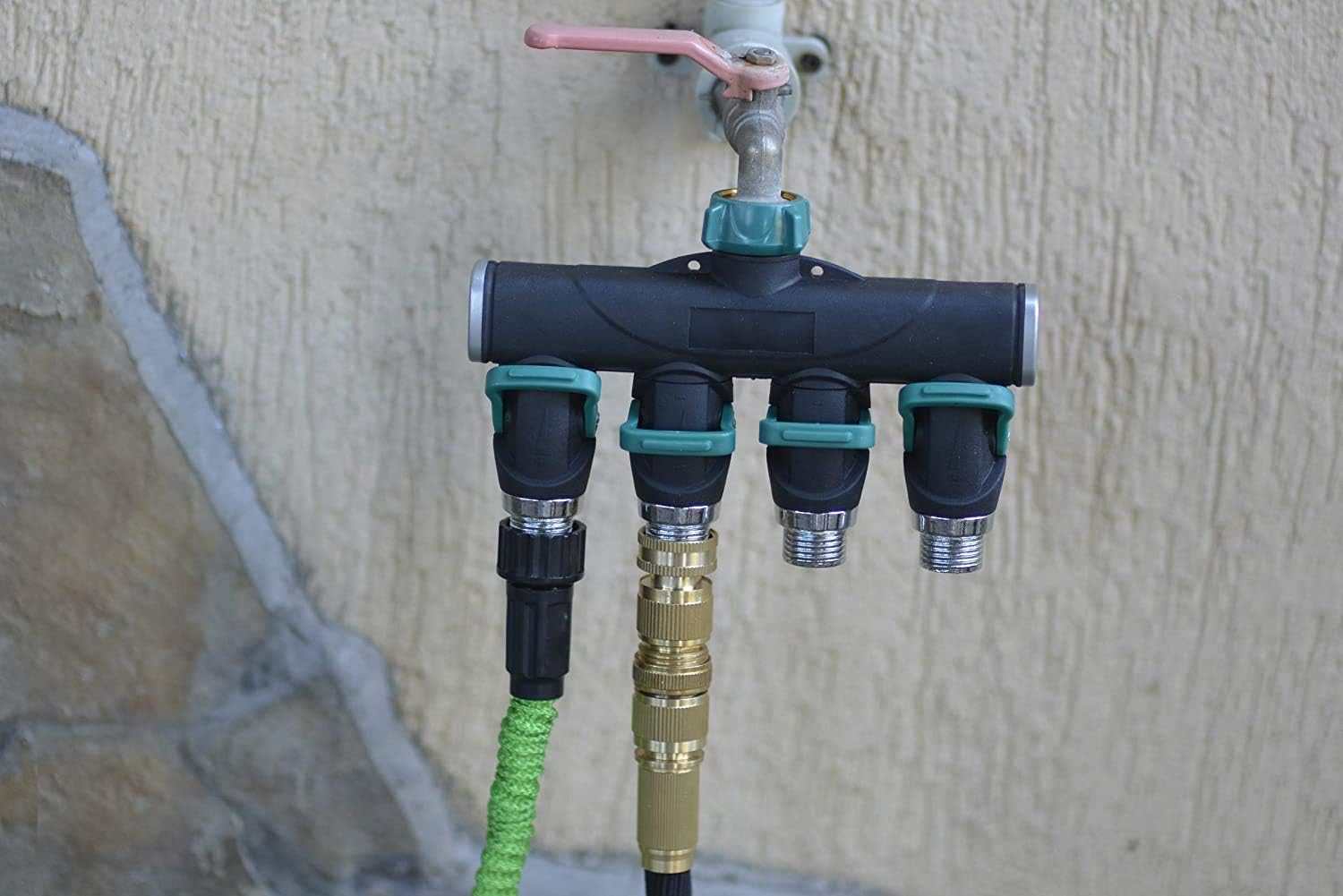 Solid Brass 3/4 inch GHT Garden Hose Quick Connector Set, Pack of 2 O28204