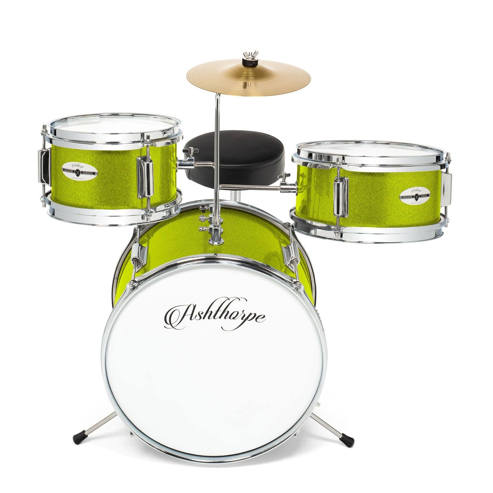 3-Piece Junior Drum Set with Bass, Throne, Cymbal, Pedal X8611