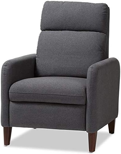 Gray and Walnut Recliner Z6065