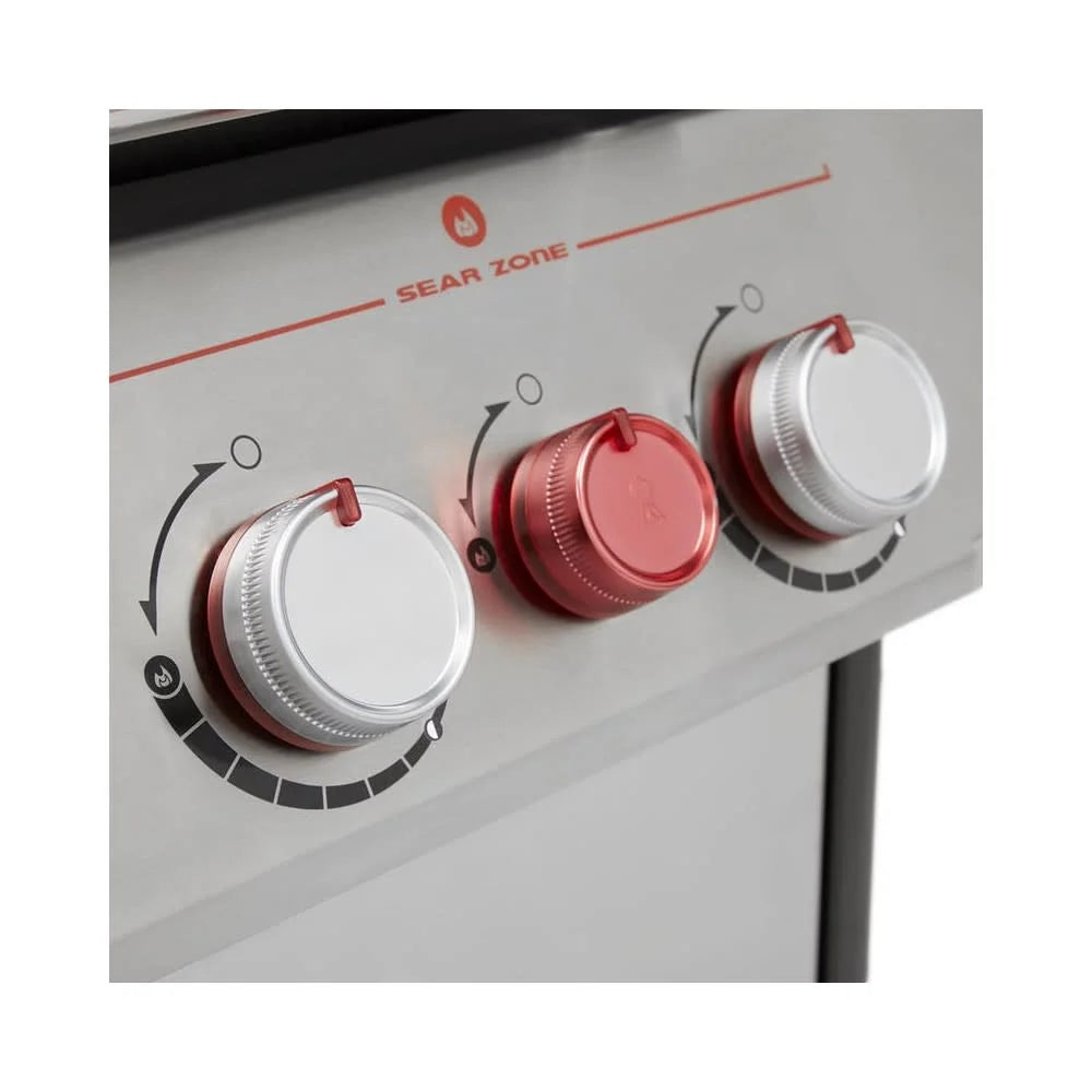 3-Burner LP Gas Grill Stainless Steel N29682