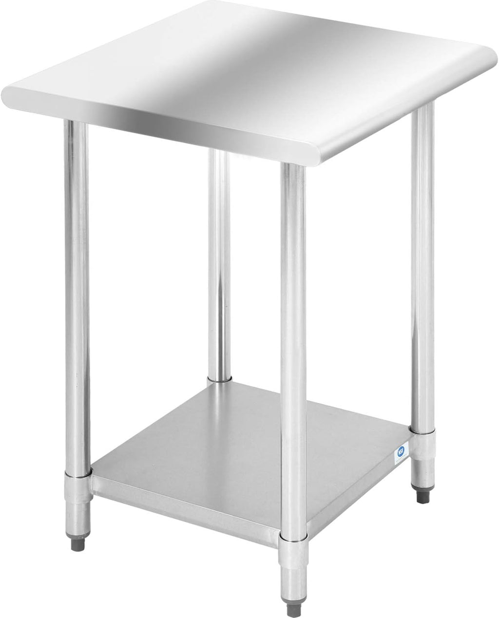 Stainless Steel Commercial Work Table with Adjustable Foot, 24Wx24L, Pack of 2 M715061