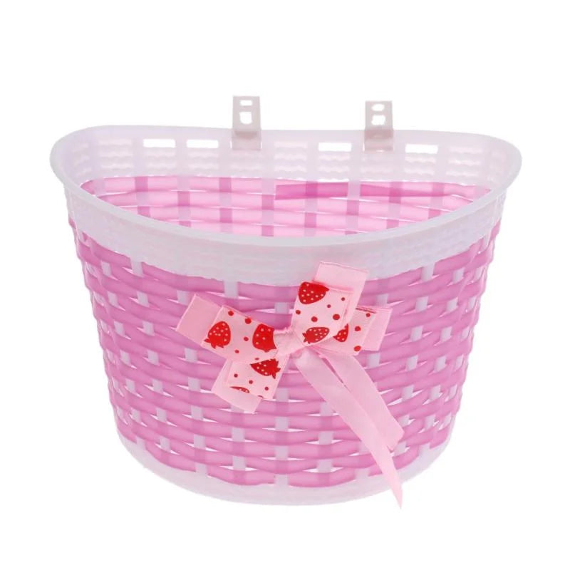 2Pcs Kids Cycling Bike Handlebar Bag Front Basket Pouch Detachable H401289