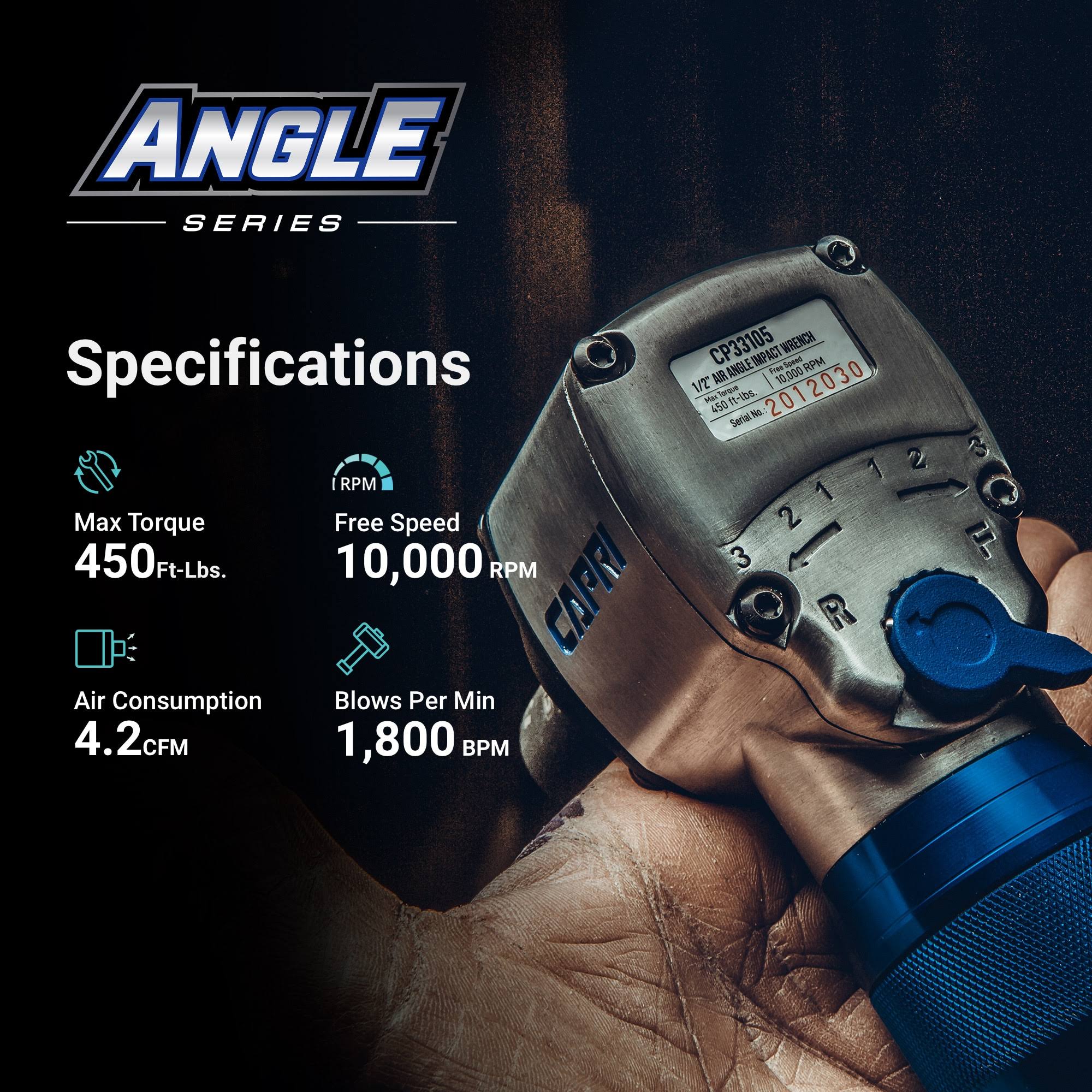 1/2 in. Air Angle Impact Wrench K20439