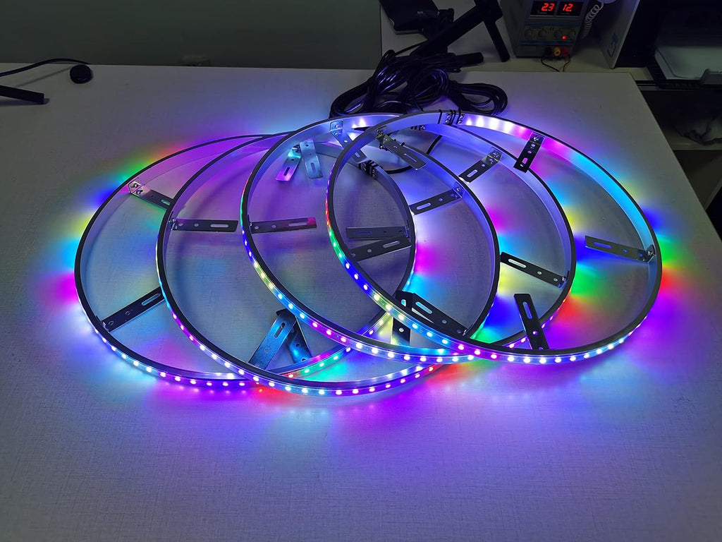 4PCS 17” Waterproof LED Wheel Rim Lights with App Control G260