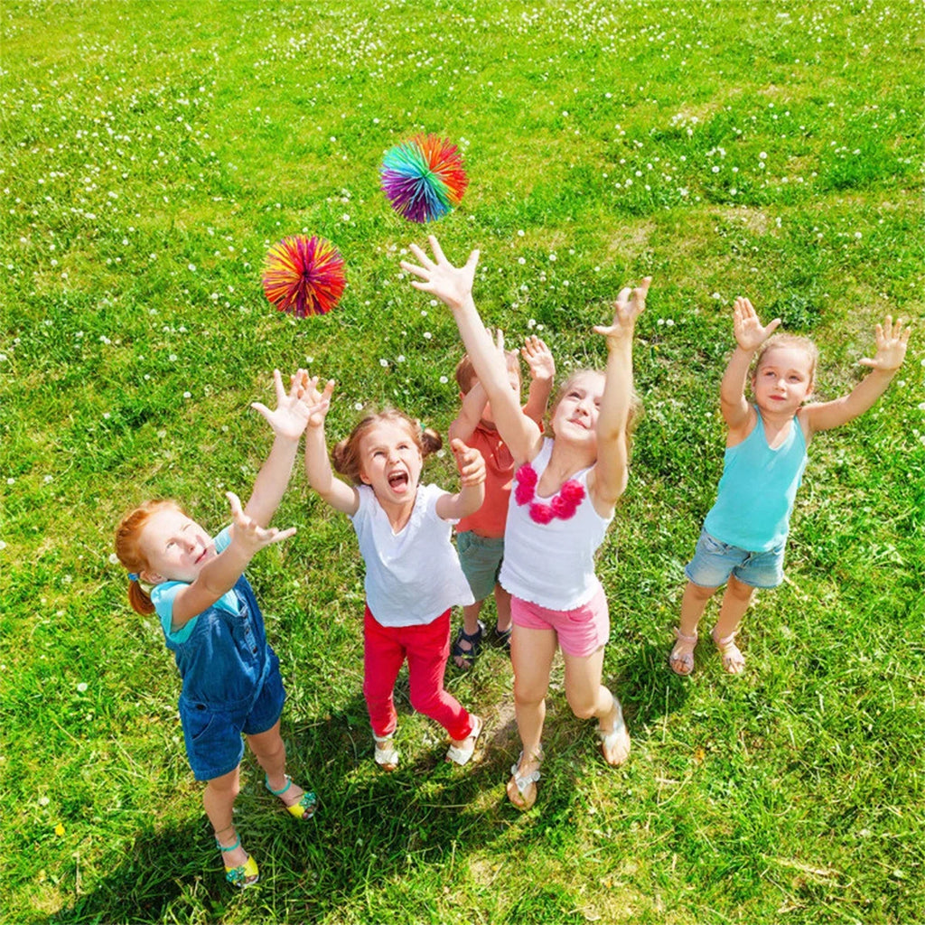 12pcs Silicone Sensory Rainbow Splat Balls T875