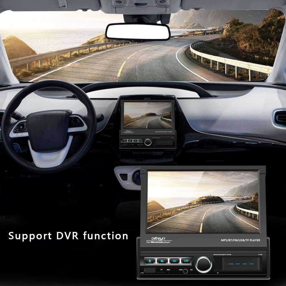 7 Inch Motorized Flip Out Touchscreen Car Stereo with Backup Camera G674000